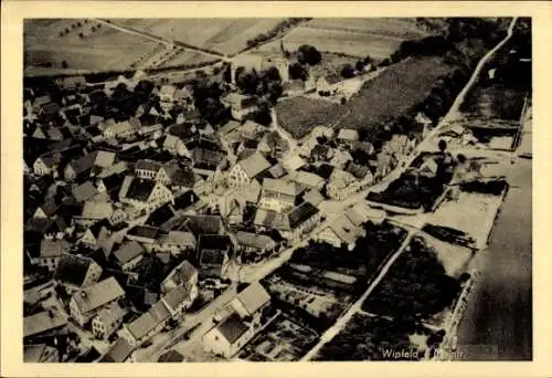 Ak Wipfeld am Main Unterfranken, Fliegeraufnahme