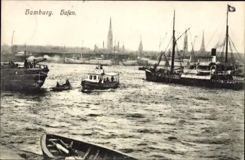 Ak Hamburg Mitte Altstadt, Hamburg Hafen