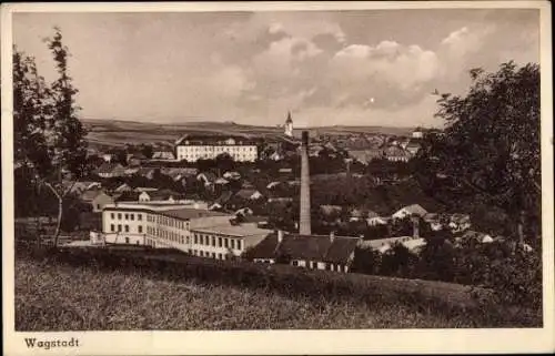 Ak Bílovec Wagstadt Region Mährisch Schlesien, Gesamtansicht