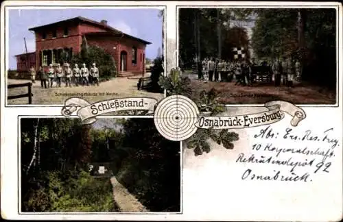 Ak Eversburg Osnabrück in Niedersachsen, Schießstand