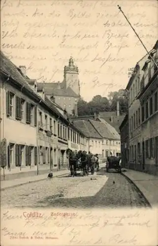 Ak Colditz in Sachsen, Badergasse