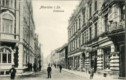 Ak Meerane in Sachsen, Poststraße, Zahn Atelier