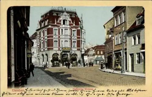 Ak Lutherstadt Eisleben, Hallesche Straße
