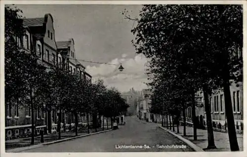 Ak Lichtentanne Sachsen, Bahnhofstraße