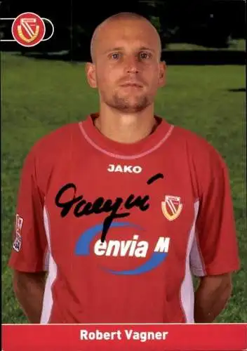 Autogrammkarte Fußballer Robert Vagner, FC Energie Cottbus, Autogramm
