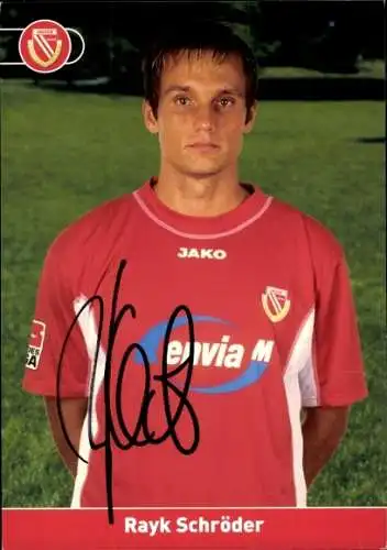 Autogrammkarte Fußballer Rayk Schröder, FC Energie Cottbus, Autogramm