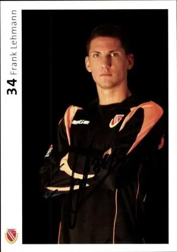 Autogrammkarte Fußballer Frank Lehmann, FC Energie Cottbus, Autogramm