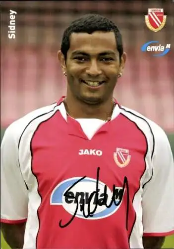 Autogrammkarte Fußballer Sidney, FC Energie Cottbus, Autogramm