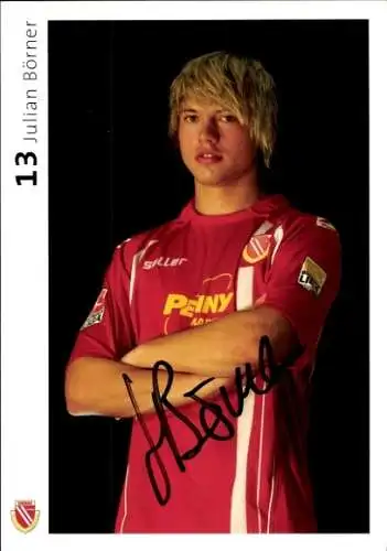 Autogrammkarte Fußballer Julian Börner, FC Energie Cottbus, Autogramm