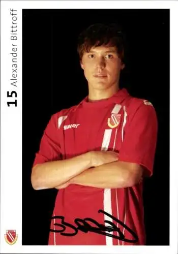 Autogrammkarte Fußballer Alexander Bittroff, FC Energie Cottbus, Autogramm