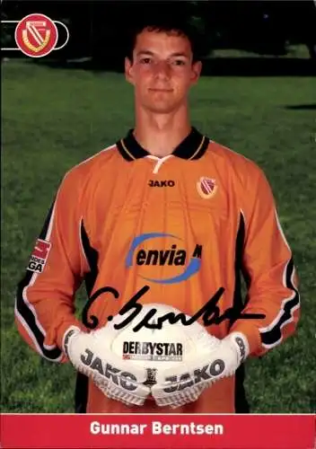 Autogrammkarte Fußballer Gunnar Berntsen, FC Energie Cottbus, Autogramm