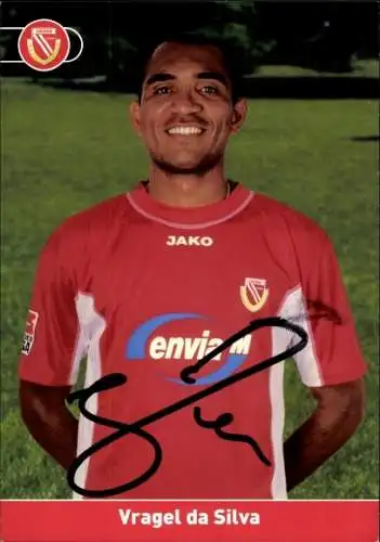 Autogrammkarte Fußballer Vragel da Silva, FC Energie Cottbus, Autogramm