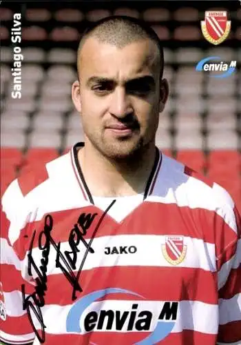 Autogrammkarte Fußballer Santiago Silva, FC Energie Cottbus, Autogramm