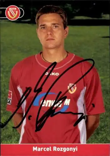 Autogrammkarte Fußballer Marcel Rozgonyi, FC Energie Cottbus, Autogramm