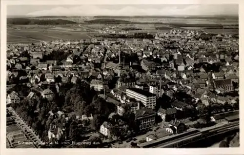 Ak Schwenningen am Neckar, Luftaufnahme von Schwenningen, Stadtansicht, Häuser, Landschaft