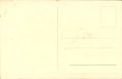 Künstler Ak Osterhase mit Eierkorb