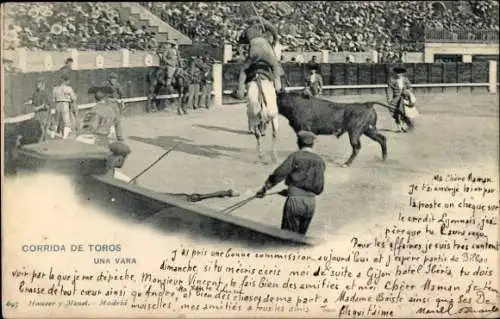 Ak Stierkampf, Una Vara