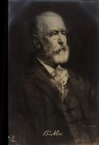 Künstler Ak Maler Arnold Böcklin, Portrait