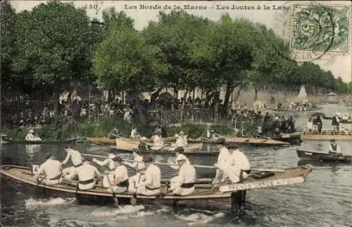 CPA Les Bords de la Marne, Les Joutes à la Lane