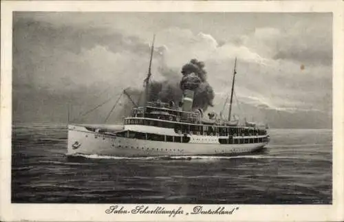 Ak Salon-Schnelldampfer Deutschland, HAPAG