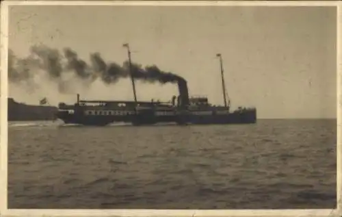 Foto Ak Schnelldampfer Prinzessin Heinrich, Seitenraddampfer, Seebäderschiff, Blohm und Voss