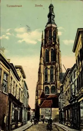 Ak Breda Nordbrabant Niederlande, Torenstraat