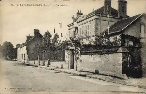 Ak Vitry aux Loges Loiret, La Mairie
