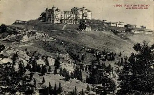 Ak Rigi Kulm Kanton Schwyz, Blick vom Rotstock aus