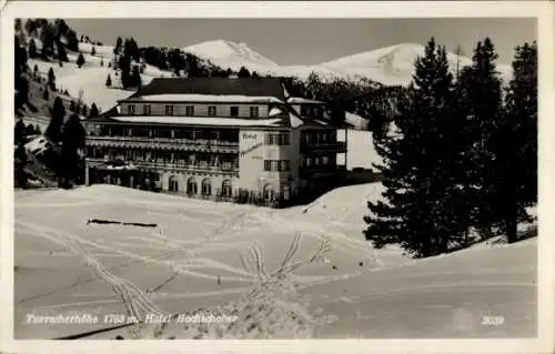 Ak Turracher Höhe in Kärnten, Hotel Hochschober, Winter