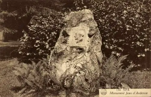 CPA Spa Wallonie Liège, Monument Jean d'Ardenne