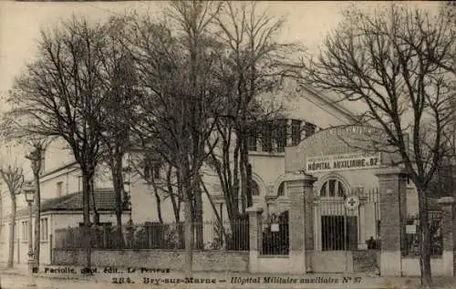 Ak Bry sur Marne Val de Marne, Hopital Militaire auxillaire