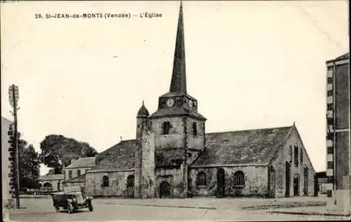 Ak Saint Jean de Monts Vendée, Kirche