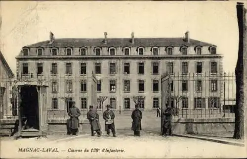 Ak Magnac Laval Haute Vienne, Kaserne