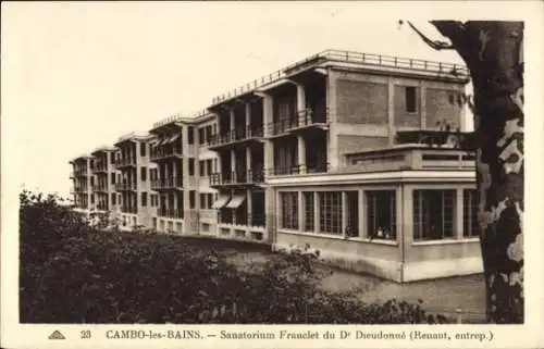 CPA Cambo les Bains Pyrénées Atlantiques, Sanatorium Franclet du Dr Dieudonné