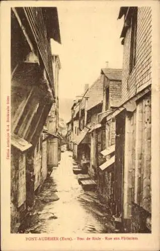 Ak Pont Audemer Eure, Bras de Risle, Rue aux Patissiers