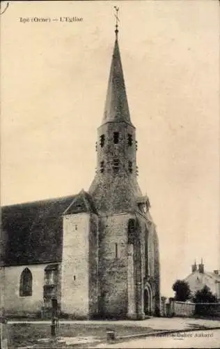 CPA Igé Orne, Église