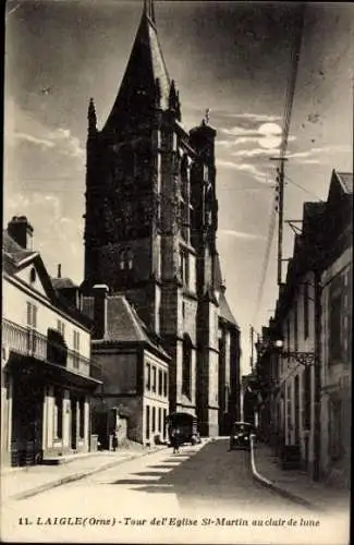 Ak L'Aigle Laigle Orne, St. Martin Kirche