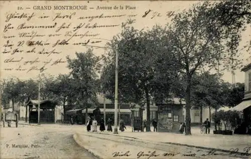 Ak Montrouge Hauts de Seine, Avenue de la Place