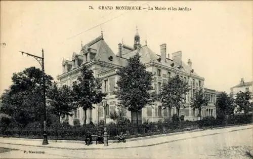 Ak Grand Montrouge Hauts de Seine, La Mairie