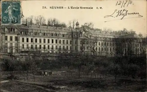 Ak Sèvres Hauts de Seine, L'Ecole Normale, Schule