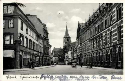 Ak Erfurt in Thüringen, Stadtansicht, Kirche,  Gebäude, Straßenansicht