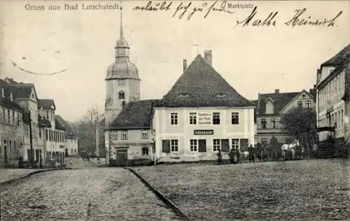 Ak Bad Lauchstädt Lauchstedt Saalekreis, Marktplatz