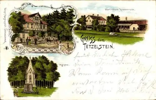 Litho Tetzelstein Elm Schöppenstedt Niedersachsen, Hotel, Oberförsterei Großenrode