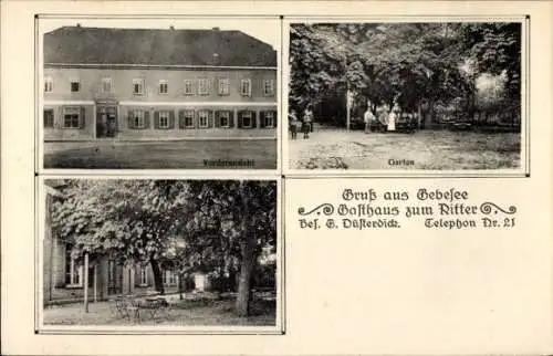 Ak Gebesee im Kreis Sömmerda Thüringen, Gasthaus zum Ritter