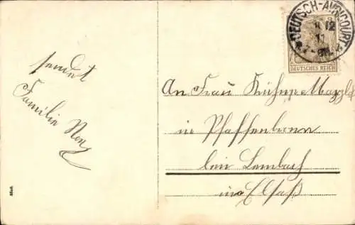 Ak Glückwunsch Neujahr, Kinder, Schneemann