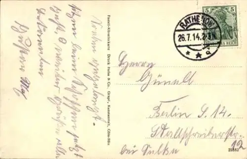 Ak Rathenow im Havelland, Schleusenkanal