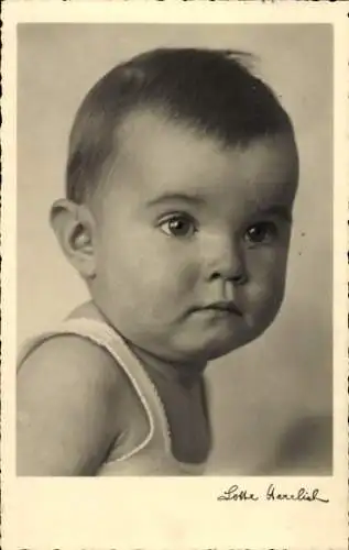 Ak Herrlich, Lotte, Kinderköpfe