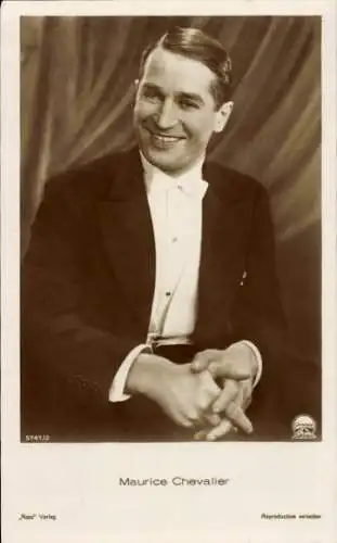 Ak Schauspieler Maurice Chevalier, Portrait