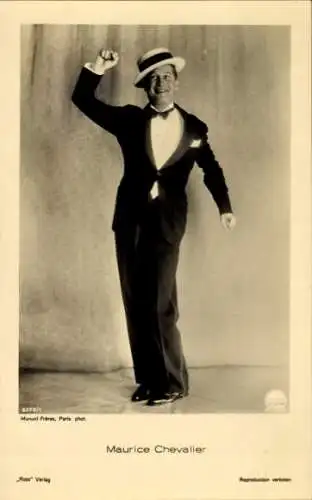 Ak Schauspieler Maurice Chevalier, Portrait