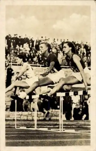 Ak Leichtathletik, Tschudina aus UdSSR holte sich im 80 m Hürden-Lauf den Titel